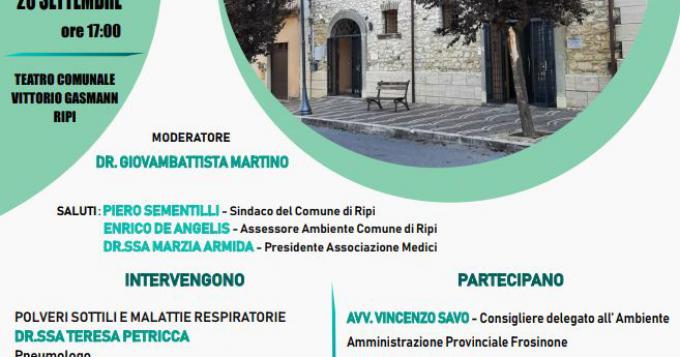 Ambiente: Ripi capofila nella ridefinizione e rivalutazione della qualita' dell'aria